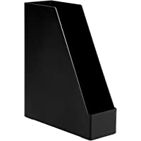 Los mejores  - Amazon Basics Organizador de plástico- revistero- negro- paquete de 1